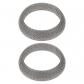 Lot de 2 Joints d'�tanch�it� en Acier Inoxydable pour Tuyau d'�chappement