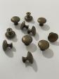 Lot de 10 Boutons Poign�es de Meuble Tiroir M�tal Vintage Bronze Ancien