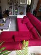 Canap� d'angle Rouge et Blanc poltronesofa