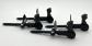 Lot 4 Arr�t de Volet T�te de Berg�re Noir a Visser Quincaillerie Fen�tre Neuf