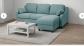 ikea VINLIDEN Housse canap� 3 pl, avec m�ridienne Hakebo turquoise  704.437.49