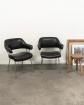 Jakob, la paire de fauteuils en ska� et m�tal N�1289