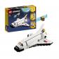 LEGO Creator 3 en 1 31134 La Navette Spatiale, Jouet Figurine Astronaute avec Va