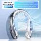 Ventilateur de Cou USB 8000mAh Sans Pales Rechargeable Silencieux LED 100 Vitess