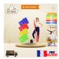 Fokky Lot de 4 Bandes de R�sistance 1.5M-1.8M-2M   �lastique Musculation 4 Ni...