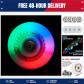 Roller Blade Wheels 70mm Inline Skate Wheels with Bearings ABEC 9, Light Up Roll