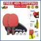 Jeu de pagaies de ping pong JOOLA Duo en carbone avec 3 balles et �tui