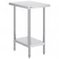 Table de Travail en Acier Inoxydable avec Plateau 61 x 45,7 x 86,4 cm