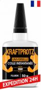 Colle Forte Extra Fluide 50g KRAFTPROTZ Super Glue Plastique M�tal Bois Verre