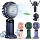 Mini Ventilateur Pliable Cou USB Rechargeable 5 Vitesses �cran LED
