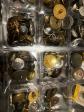 Lot de boutons vintage anciens en m�tal dor� argent� bronze couture