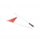 Fanion drapeau de s�curit� orange 150cm v�lo enfant et remorque v�lo tige 150cm