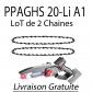 Lot de 2 cha�nes mini tron�onneuse PARKSIDE PPAGHS 20 Li A1
