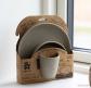 Sebra   MUMS Set de vaisselle pour enfants, jetty beige (3 pi�ces)