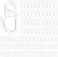 Lot De 150 Crochet Rideau Rail En Plastique Transparent, Crochets Rideaux Pour T