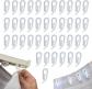 Crochets Rideaux Rail,100 Pi�ces Crochets De Rideaux 24 X 10 Mm En Plastique Bla
