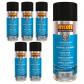 bombes de peinture en a�rosol pour voiture � s�chage rapide, noir satin�, 400 ml