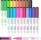 Feutre Tableau Blanc Effa�able Magn�tique, 20 Couleurs de Feutre Effa�able