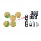 Lot de 2 embl�mes de cl� de 11 mm avec logo Performance M autocollant