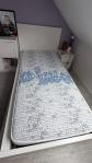 lit ikea Malm avec 2 tiroirs   sommier   matelas