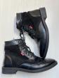 Bottines Levi s Cuir Noir Daim FR45 Boots Zip Lacets