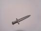 Lego Minifigure, Weapon Sword, Greatsword Pointed 18031  Flat Silver New Neuf
