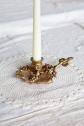 Rat de cave vintage en laiton   D�cor feuilles de vigne et grappes