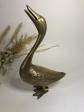 D�coration   Oie en laiton   H23cm