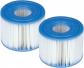 Lot de 2 Cartouches de Filtre pour Spa Gonflable PureSpa Intex Type S1 Fibre