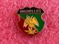 T38 Pins Bruxelles Brussels blason aigle Belgium souvenir Vintage lapel pin