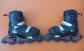 OXELO Rollers enfant r�glables ajustables 34 36 Chausson cuir 3 serrages   TBE