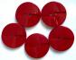 Lot de 5 boutons 30 mm   Plastique rouge vintage ann�es 50
