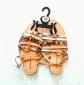 Sandales plates beige dor� pointure 39 Women Only NEUF