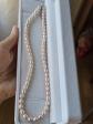 Collier en v�ritables perles de culture p�che ros�