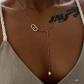 Collier dor� en acier inoxydable