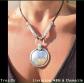 COLLIER PENDENTIF & PERLES CISEL�ES Argent�es   Cordon Livr� env 48H � Domicile