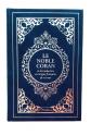 Le Noble Coran Bilingue Fran�ais-Arabe   �dition Luxe Daim Bleu Fonc� Dor�