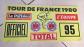 PLAQUE CYCLISME TOUR DE FRANCE  1980 CARAVANE PUBLICITAIRE