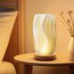 Lampe de chevet 3D bois fleurs �clairage blanc chaud salon chambre � coucher