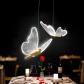 Suspension LED papillon pour salon chambre � coucher lampe de chevet double t�te