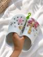 Crocs Classic blanches personnalis�es   Th�me Tropical   Taille 34-35