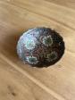 Ancienne coupe d�corative en laiton �maill� main   pi�ce vintage unique