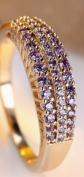 Bague anneau ton am�thyste T.6