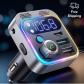 Kit Transmetteur FM Bluetooth Voiture 48W PD QC3.0 Double Micro Basse Profonde AUX USB MP3
