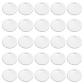Disque en acier de 6 mm, 50 pi�ces d'�tiquettes vierges en m�tal en forme de ...