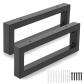 2 Pcs Pied de Table Metal Noir, Pied de Bureau, Pieds de Table a Manger, Pied...