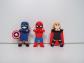 Figurines en silicone   Avengers   Thor   Captain America   Spiderman  (J17)