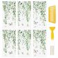 Lot de 6 autocollants de transfert, motif plante et papillon pour emballage d...
