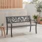 Banc de jardin en acier, motif rose, 3 places, meuble d ext�rieur, pour parc ...