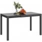 Table de jardin table � manger pour terrasse ext�rieure balcon 85 125x70x73cm aluminium verre